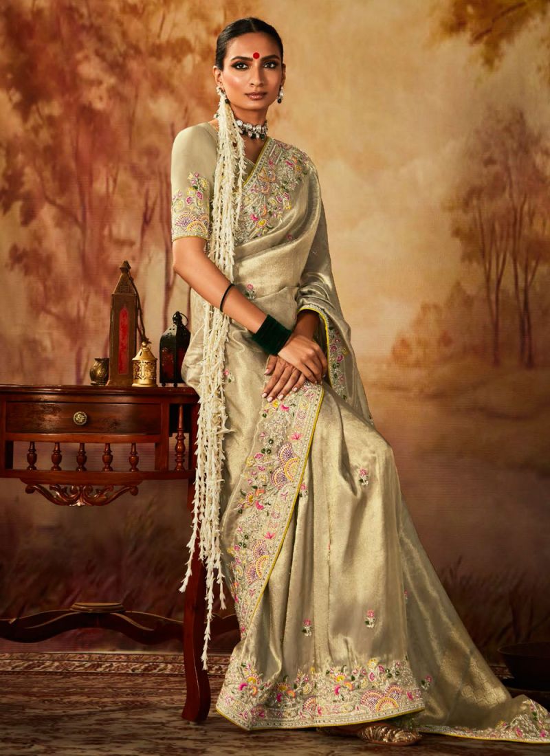 Green Kanjivaram Silk Ceremonial Designer Saree